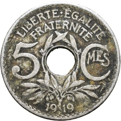 Francja 5 Centimes 1919