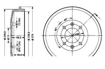 Гальмівні барабани гальмівні citroen berlingo berlingo/minivan фото №1