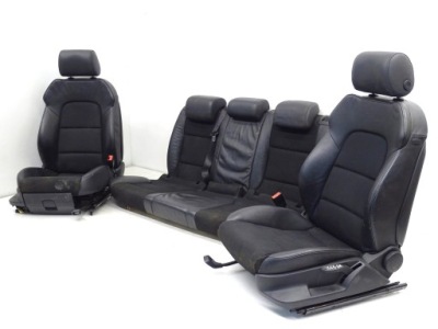 Kpl сидіння заднє сидіння оббивка напівшкіра audi a3 8p 5d sportback s-line підігрів фото №1