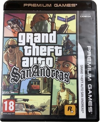 GRAND THEFT AUTO SAN ANDREAS GTA SA płyty ideał- komplet PL PC