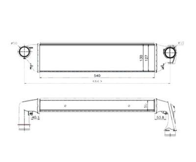 Інтеркулер bmw 3 e46 coupe/cabrio 05.99- новий фото №1