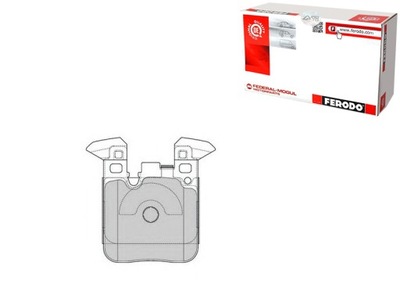 Ferodo fdb4663 набор тормозных колодок тормозных, тормоза дисковые фото №1