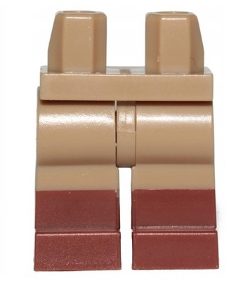 Lego Nogi Spodnie 970C00pb1023 dwukolorowe brązowe