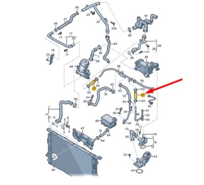 Audi a6 c7 левый wąż системы охлаждение 059121055k оригинальный фото №1