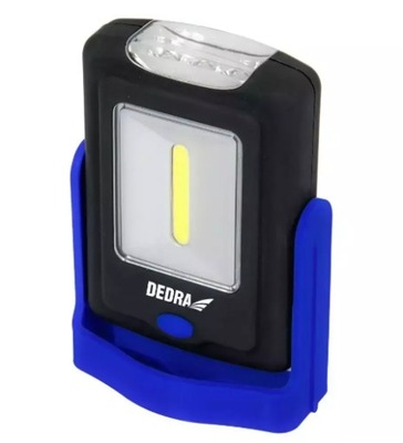 LATARKA 1W COB LED+3LED PROSTOKĄTNA Z PODSTAWĄ DEDRA