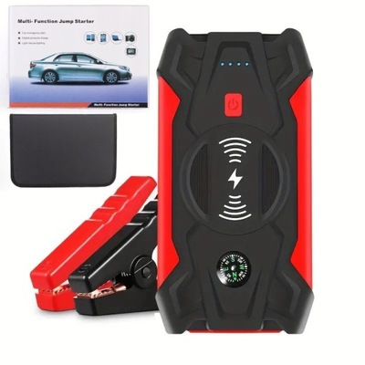 МО́ЩНЫЙ JUMP СТАРТЕР ИСПОЛЬЗОВАНИЯ BOOSTER POWERBANK 12V ФОНАРИК КОМПЛЕКТ 20000MAH фото