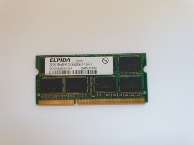 Pamięć DDR3 2GB PC3 8500S 1066MHz 2048MB SODIMM