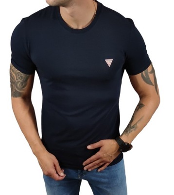 T-shirt Guess M2YI24J1311-G7V2 Navy Elastane C-neck Super Slim Fit - M