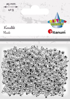 Koraliki Titanum srebrne 40g