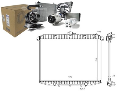 Nissens радіатор двигуна ford maverick фото №1