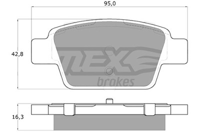 TOMEX BRAKES КОЛОДКИ ГАЛЬМІВНІ FIAT STILO 01- ЗАД