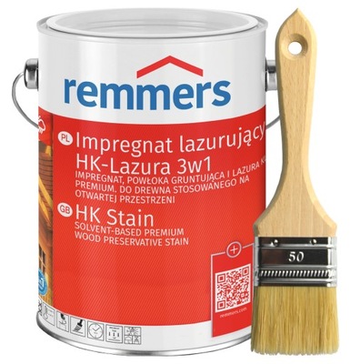 Remmers Hk-lasur lazura do drewna 2,5L Kolor szary