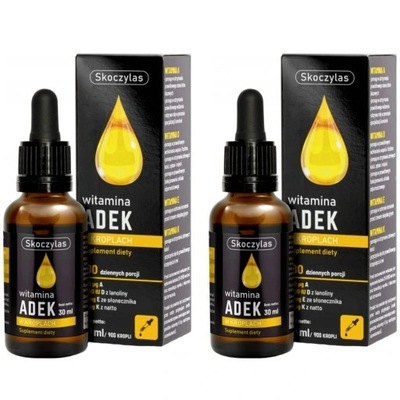 2x Skoczylas ADEK 30 ml w kroplach