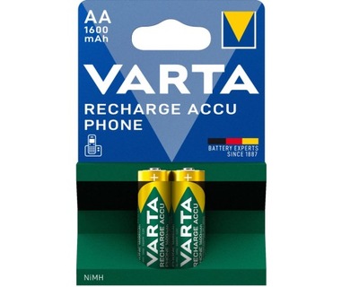 2x akumulator AA R6 1600mAh Varta Phone Power B2