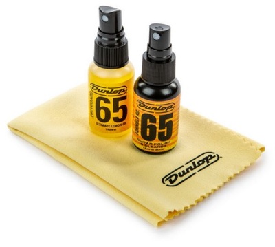DUNLOP GA59 ZESTAW DO KONSERWACJI GITARY ZE SZMATKĄ 2 PŁYNY ŚCIERECZKA
