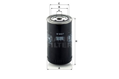 MANN-FILTER ФИЛЬТР МАСЛА RVI MIDLINER VOLVO FLC NISSAN ATLEON ECO-T L