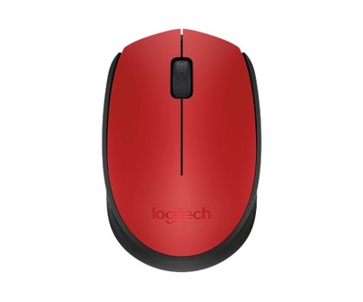 Mysz bezprzewodowa Logitech M171 czerwono-czarna