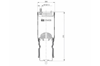 FEBI BILSTEIN FORRO SUSPENSIONES CABINAS VOLANTE PARTE DELANTERA RVI MAGNUM  