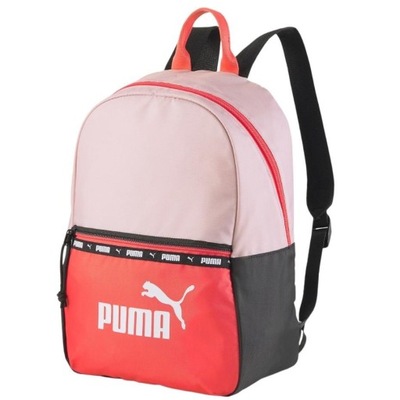 Plecak Puma Core Base różowo-czerwono-szary