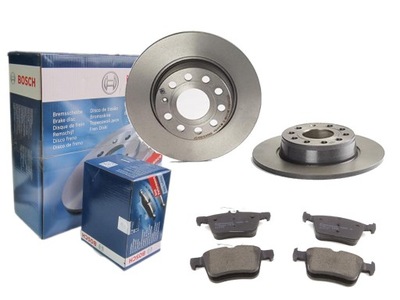 ГАЛЬМІВНІ ДИСКИ КОЛОДКИ BOSCH ЗАД VW GOLF VII 272MM