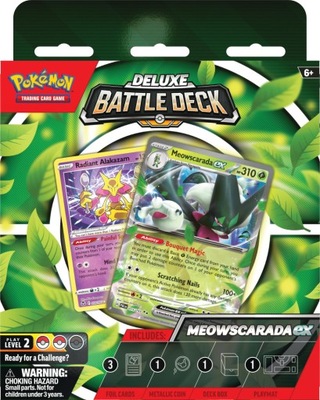 Pokemon TCG Deluxe Battle Deck MEWSCARADA EX KARTY