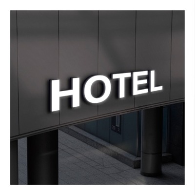 Litery Świetlne led "HOTEL" 220x50cm