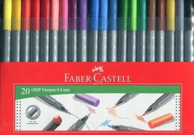 Cienkopisy Grip 20 kolorów Faber Castell