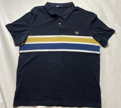 FRED PERRY ORYGINALNE GRANATOWE POLO T SHIRT /XXL