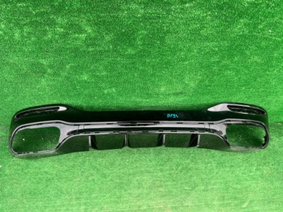 Накладка бампера задняя mercedes sl63 sl amg диффузор a2328855201 фото №1