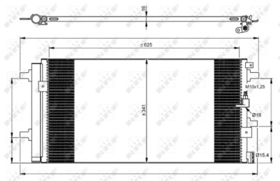 Nrf 350060 конденсатор, кондиціонер фото №1