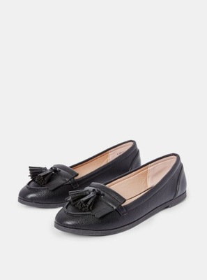 Mokasyny czarne DOROTHY PERKINS r.37