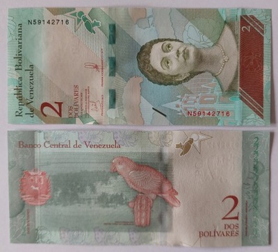 2 bolivares WENEZUELA 2018 - STAN UNC - seria N - P-101a