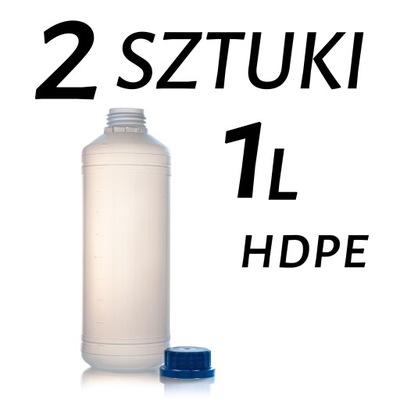 BUTELKA PLASTIKOWA HDPE 1000ml / 1L - MLECZNA