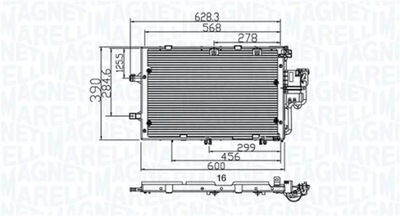 BC891 CONDENSADOR DE ACONDICIONADOR OPEL COMBO CASSO  