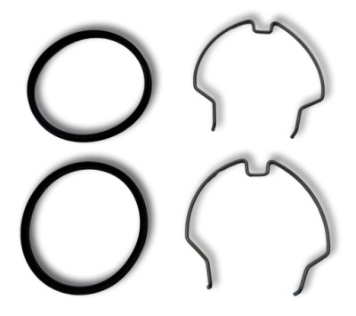 Уплотнители + клипсы набор ремонтный трубы turbo renault master 144600588r фото №1