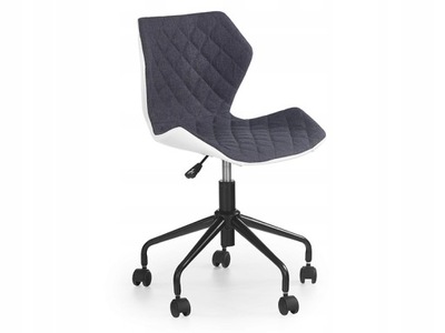 Fotel biurowy popiel biały krzesło obrotowe szary