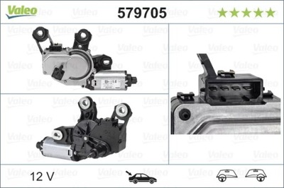 579705/VAL ДВИГУН СКЛООЧИСНИКА ЗАДНІЙ AUDI A4