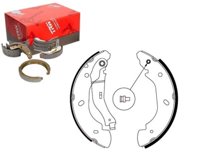 Trwgs8689 тормозные колодки тормозные kpl. задняя ford transit, фото №1