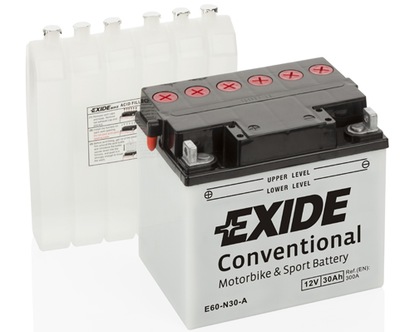 АККУМУЛЯТОР МОТОЦИКЛЕТНЫЙ EXIDE E60-N30-A ,Y60-N30-A