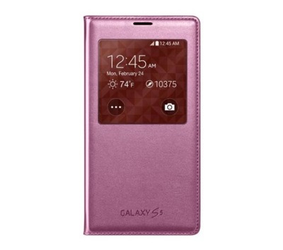 Samsung Galaxy S5 S-View Cover EF-CG900BP (różowy)