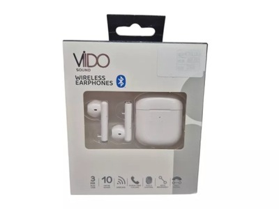 SŁUCHAWKI BEZPRZEWODOWE VIDO BIAŁE