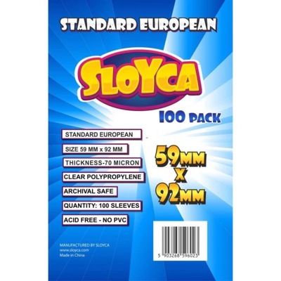 Koszulki SLOYCA Standard European 59x92mm 100szt