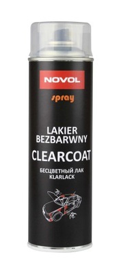 NOVOL Clearcoat Lakier BEZBARWNY Połysk Spray 0,5L