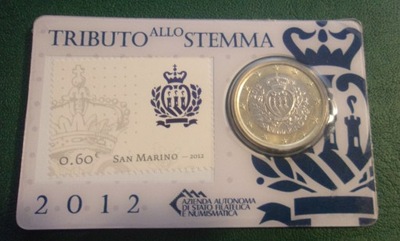 1 euro 2012 San Marino - Rzadka