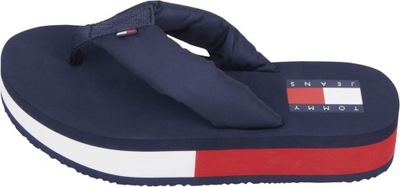 TOMMY HILFIGER JAPONKI DAMSKIE KLAPKI GRANAT r.40