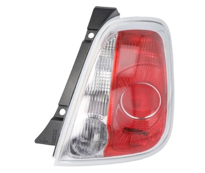 Лампа fiat 500 права задня 07-15 nowa рамка хром фото №1