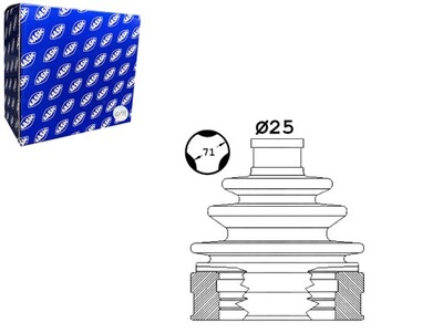 Защита шарнир внутри renault kadjar 1.2 1.5d 06.15- sasic фото №1