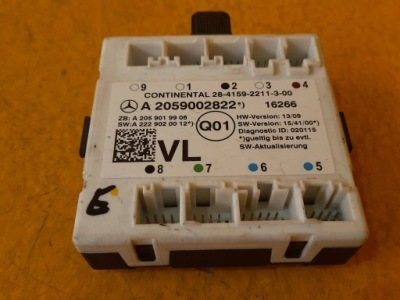 Mercedes c w205 модуль дверь левый перед a2059002822 фото №1