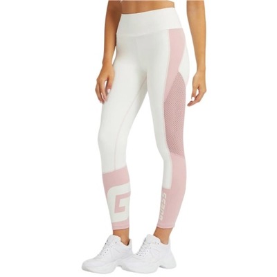 Spodnie Guess legginsy damskie dopasowane elastyczne sportowe logo r. S