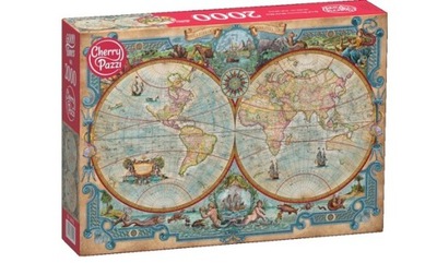 Puzzle Mapa świata wielkich odkryć 2000 elementów